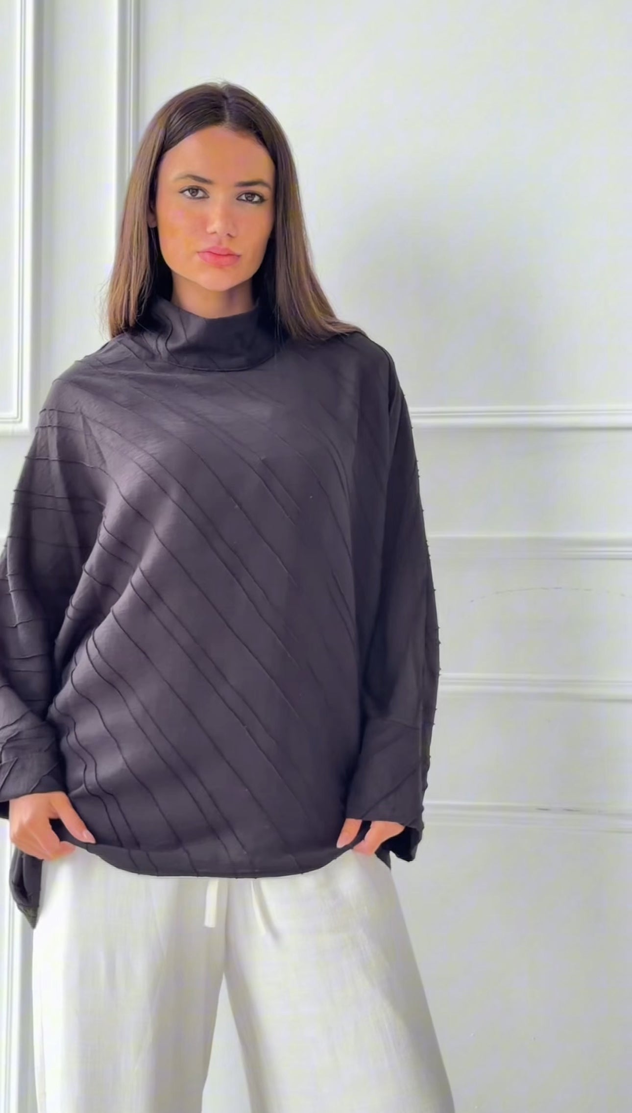 Asymmetrical black top