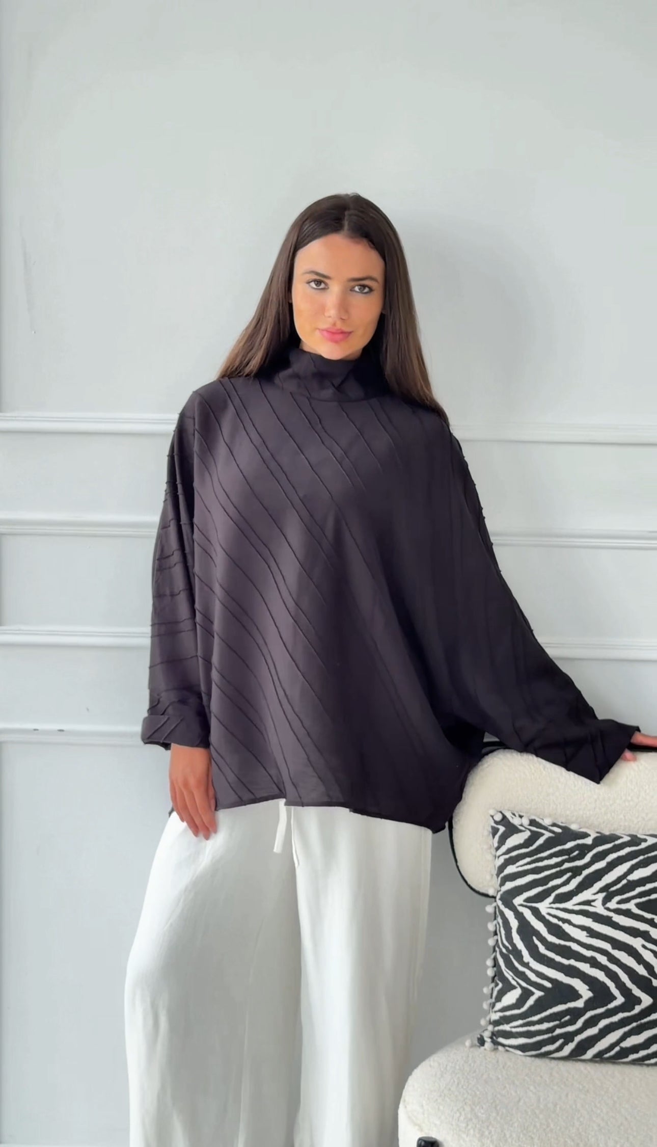 Asymmetrical black top