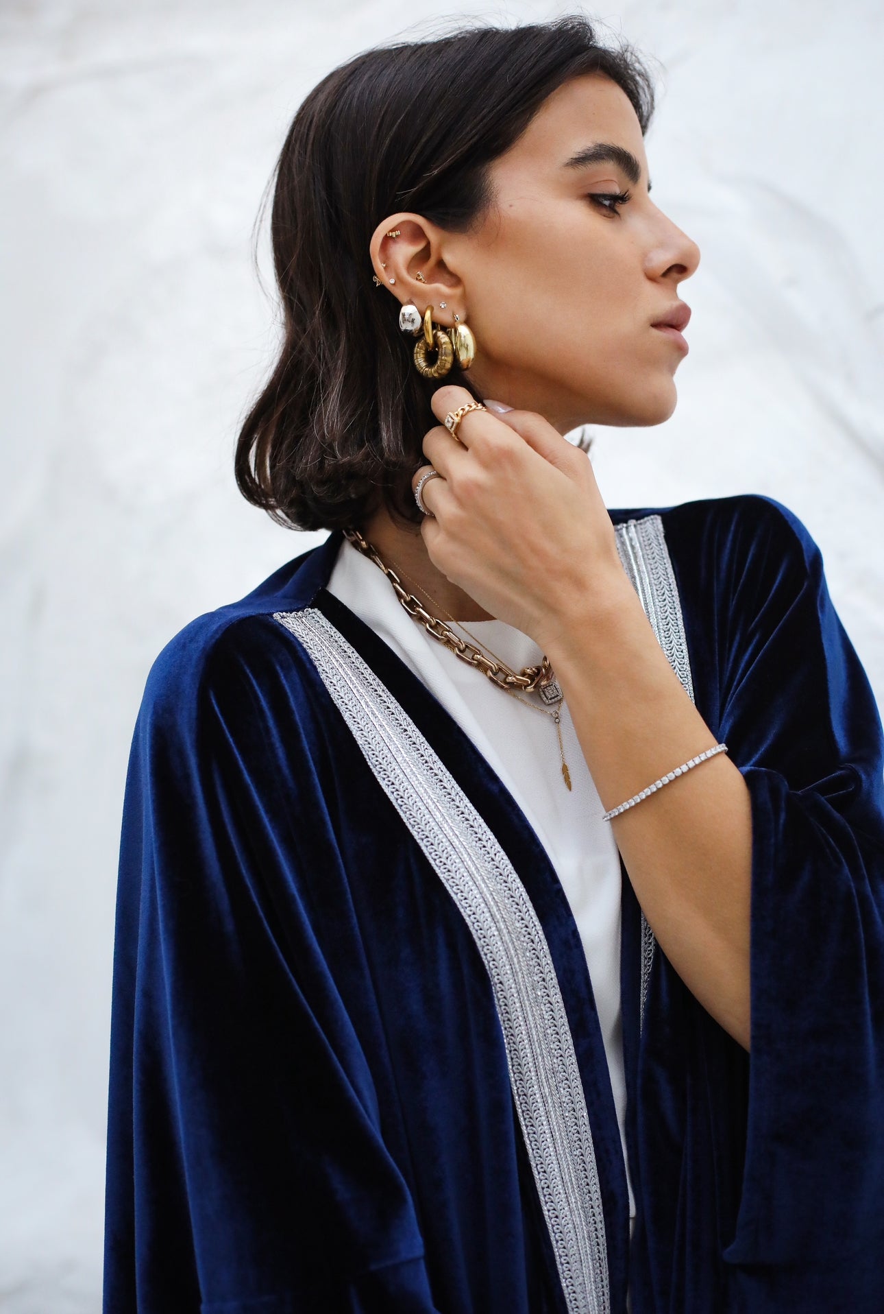 Royal blue Iaftan