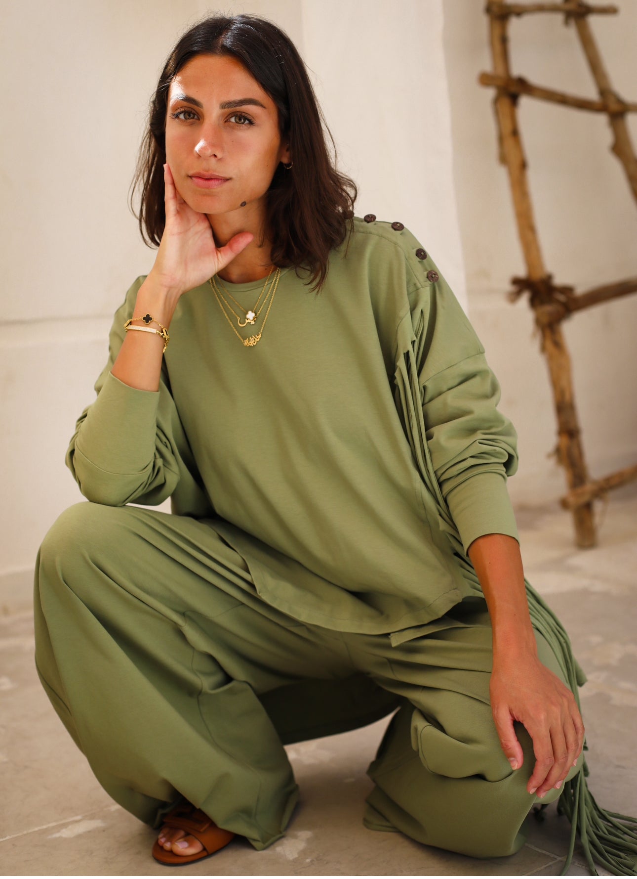 Cotton fringes set