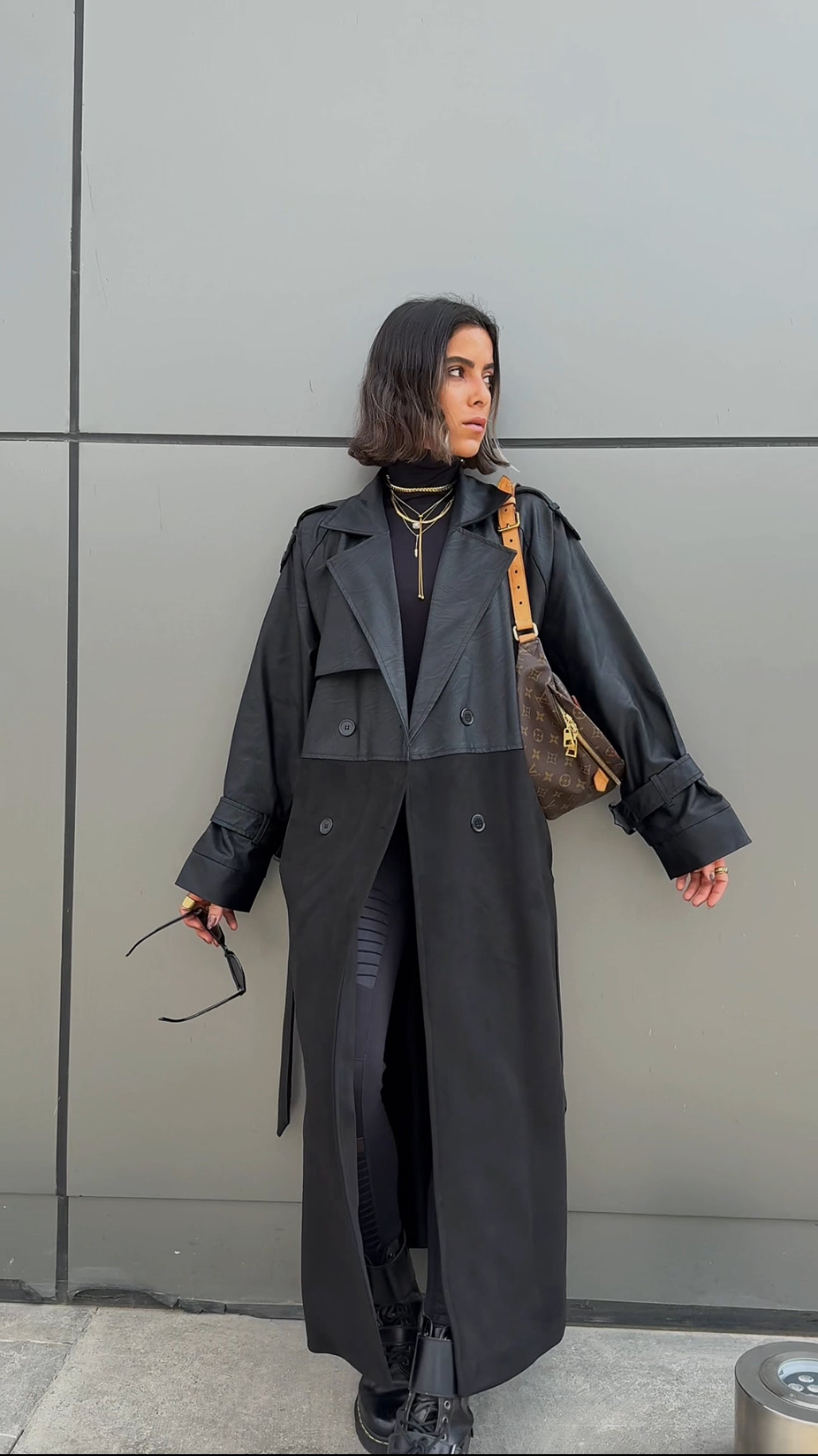 Black trench coat