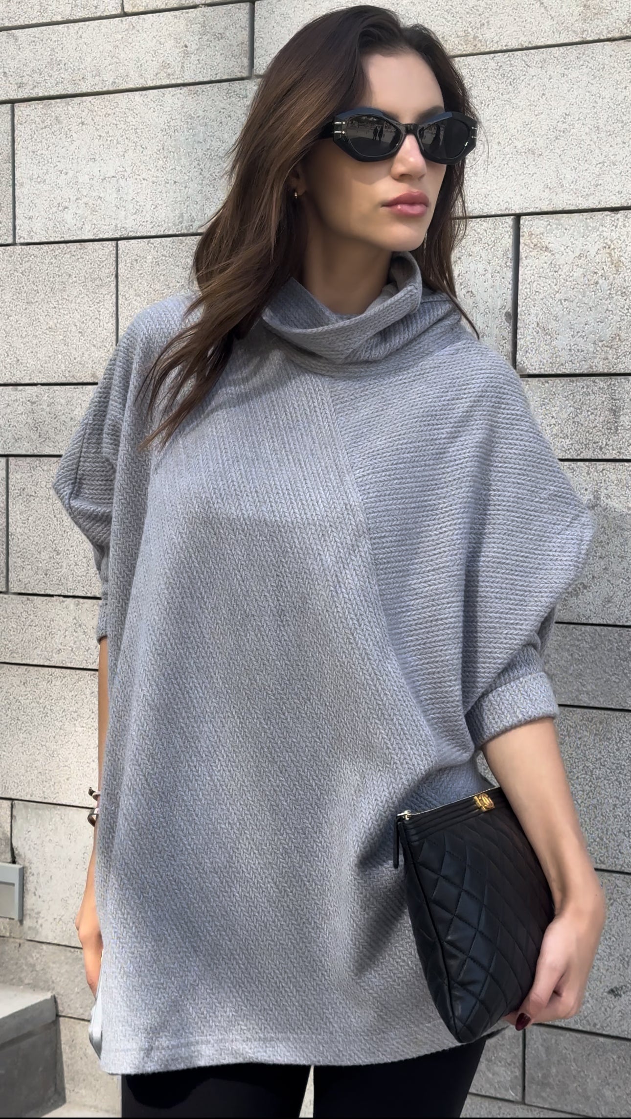 Light grey basic pullover