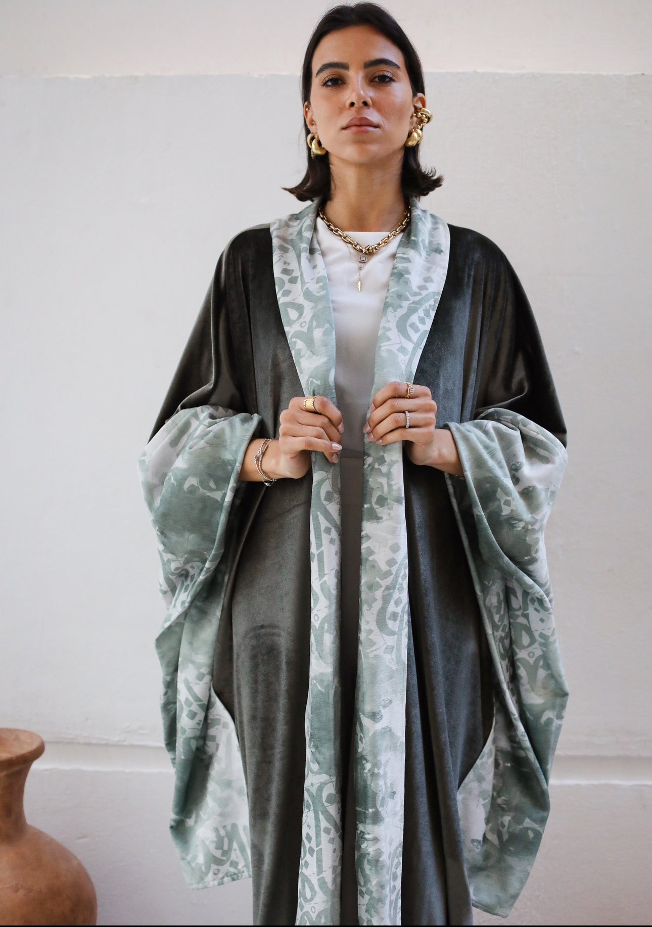 Olive green Kaftan