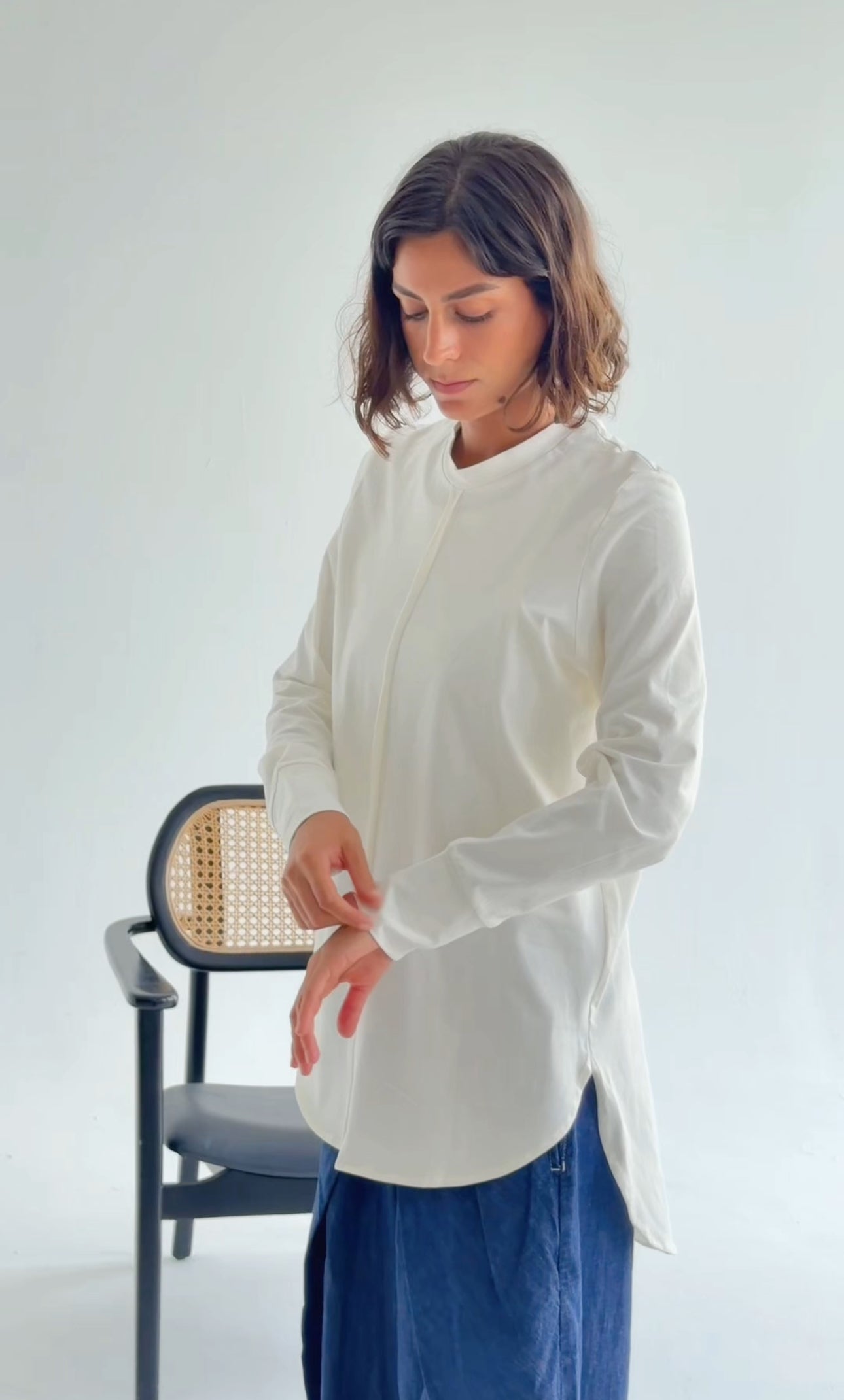 White basic t-shirt