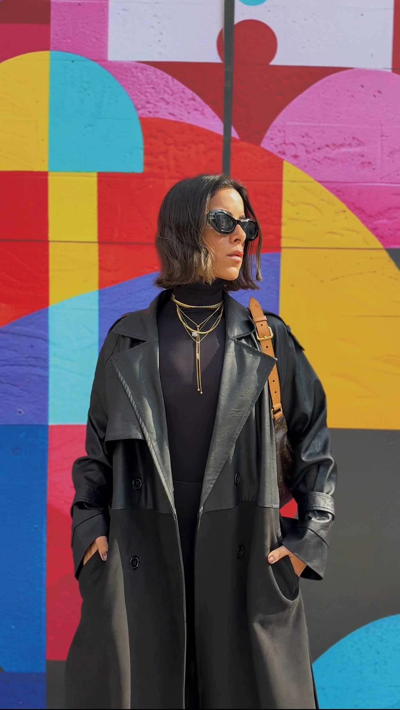 Black trench coat