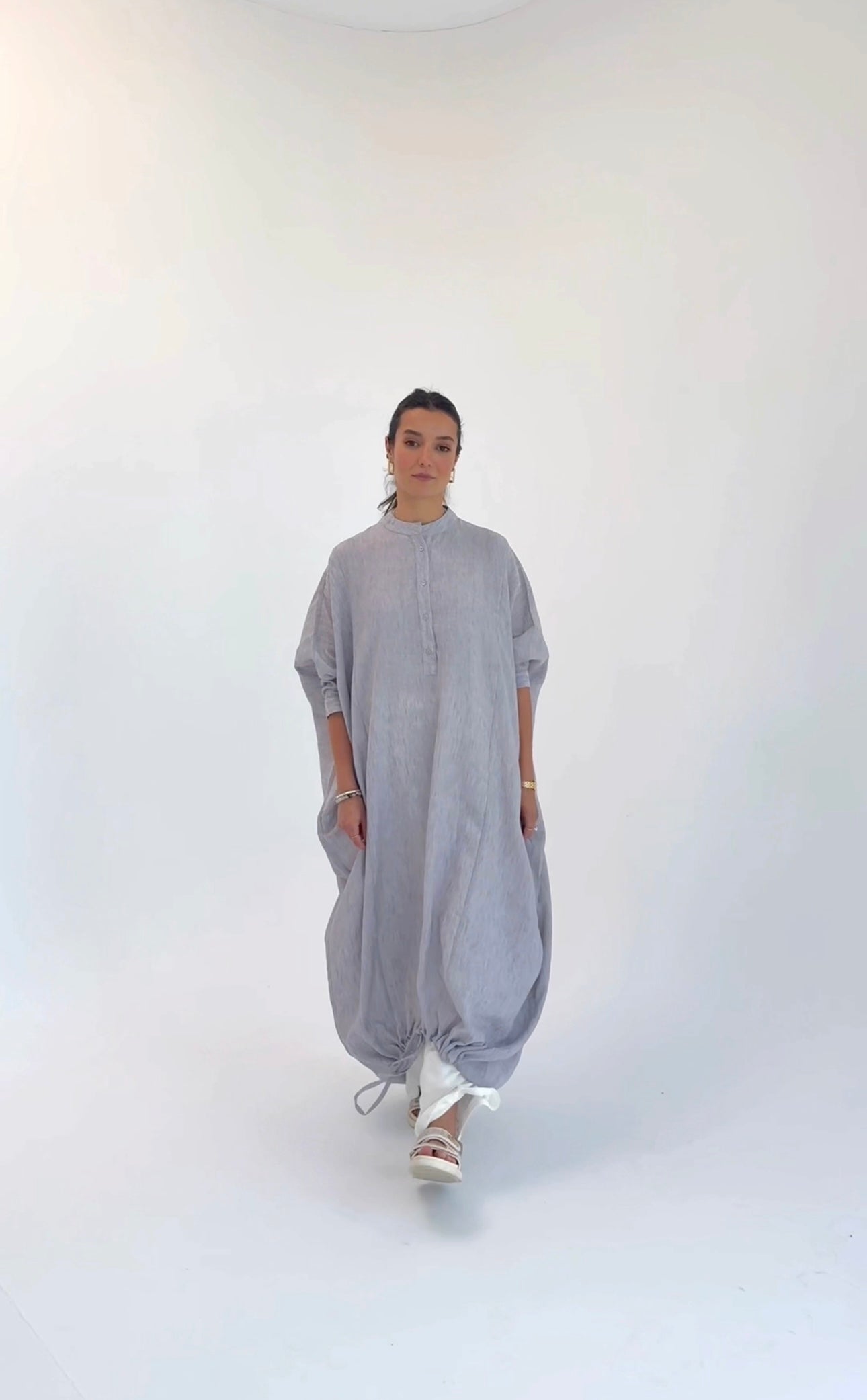 Grey ballon dress