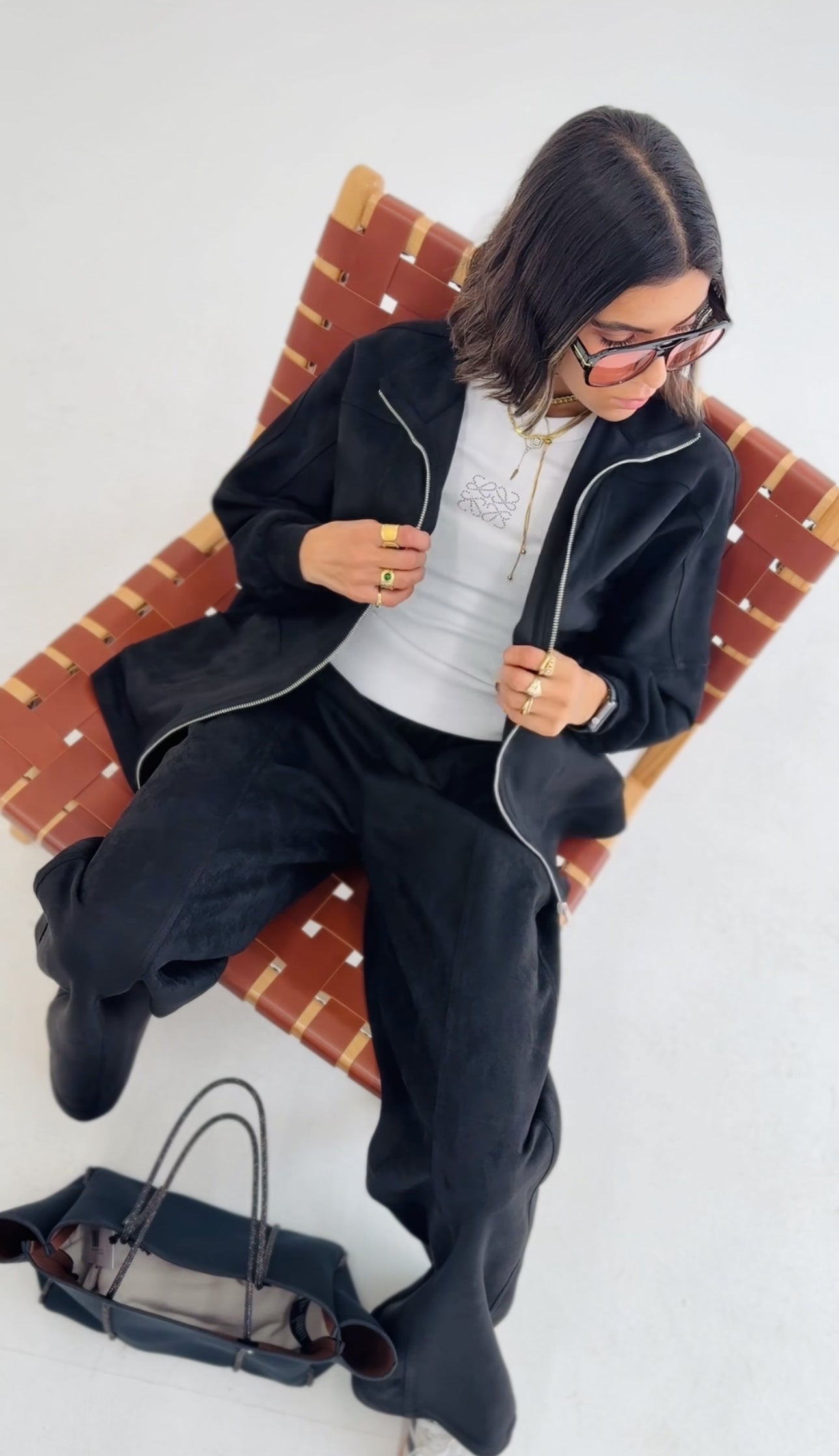 Black Suede set