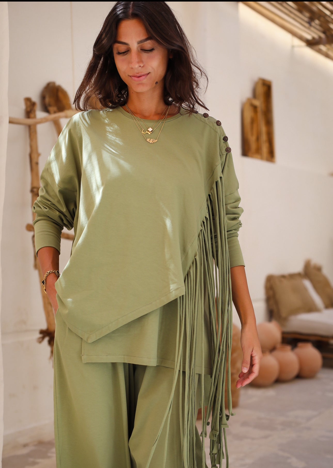 Cotton fringes set