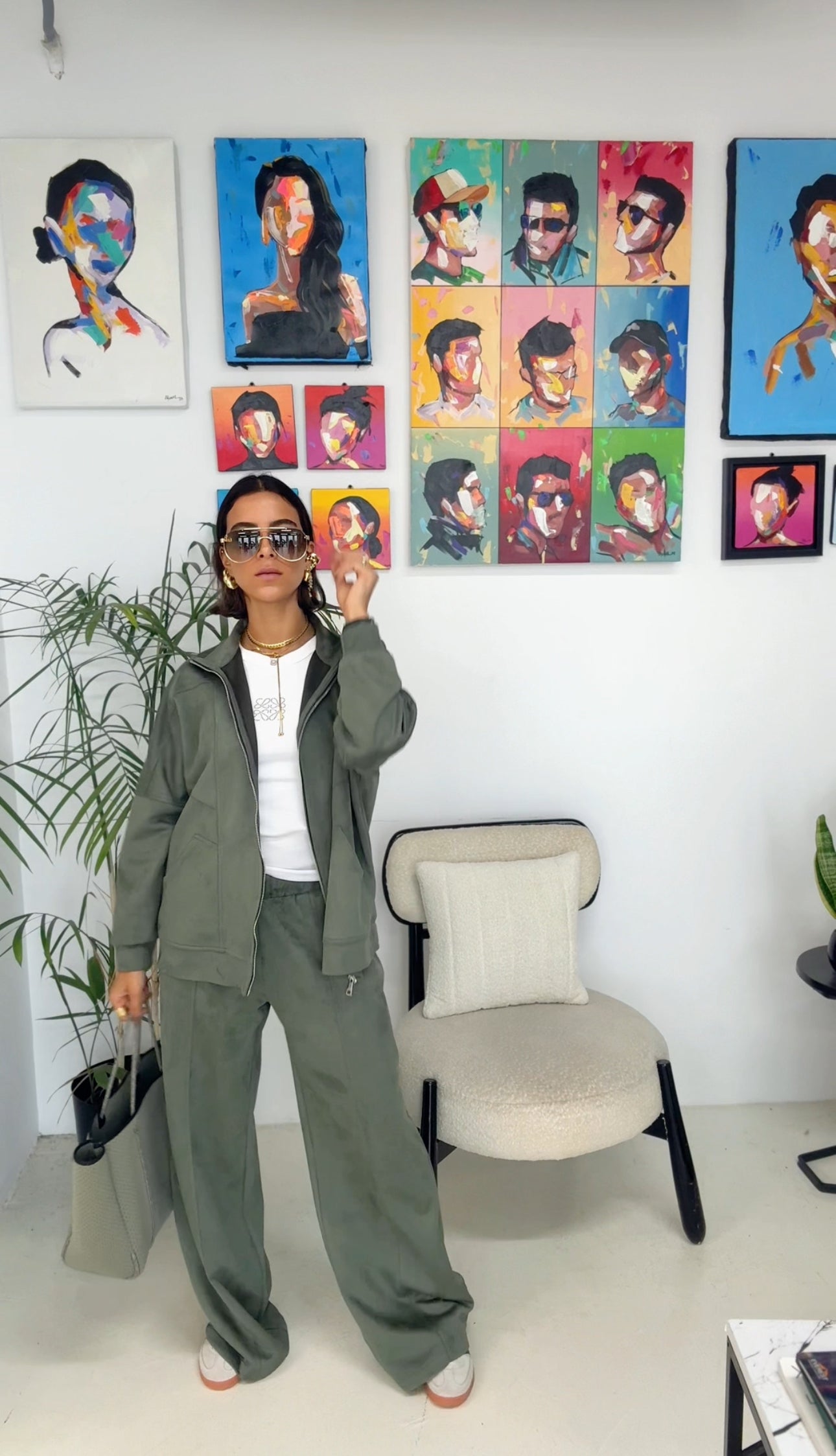 Suede set