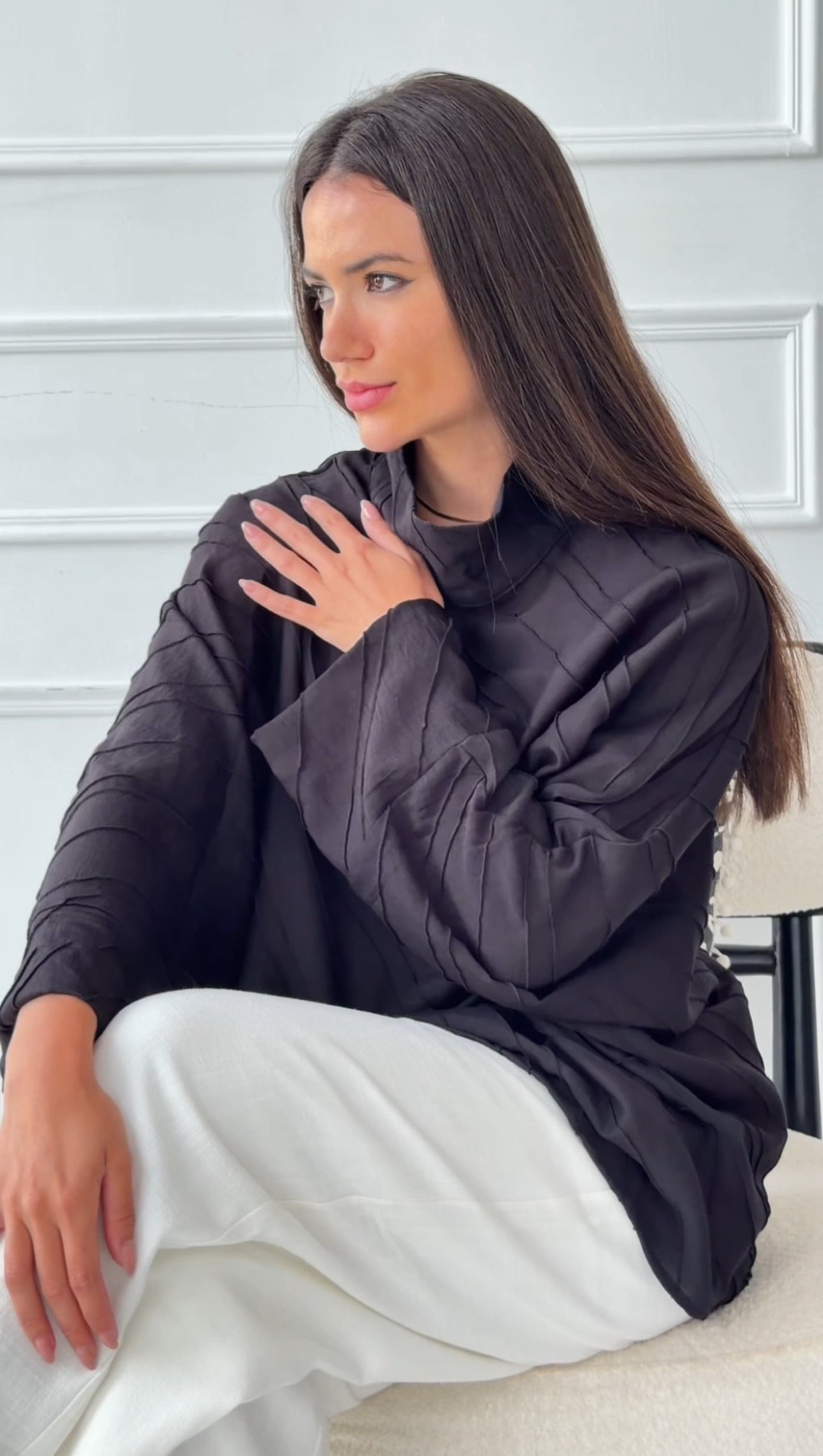 Asymmetrical black top