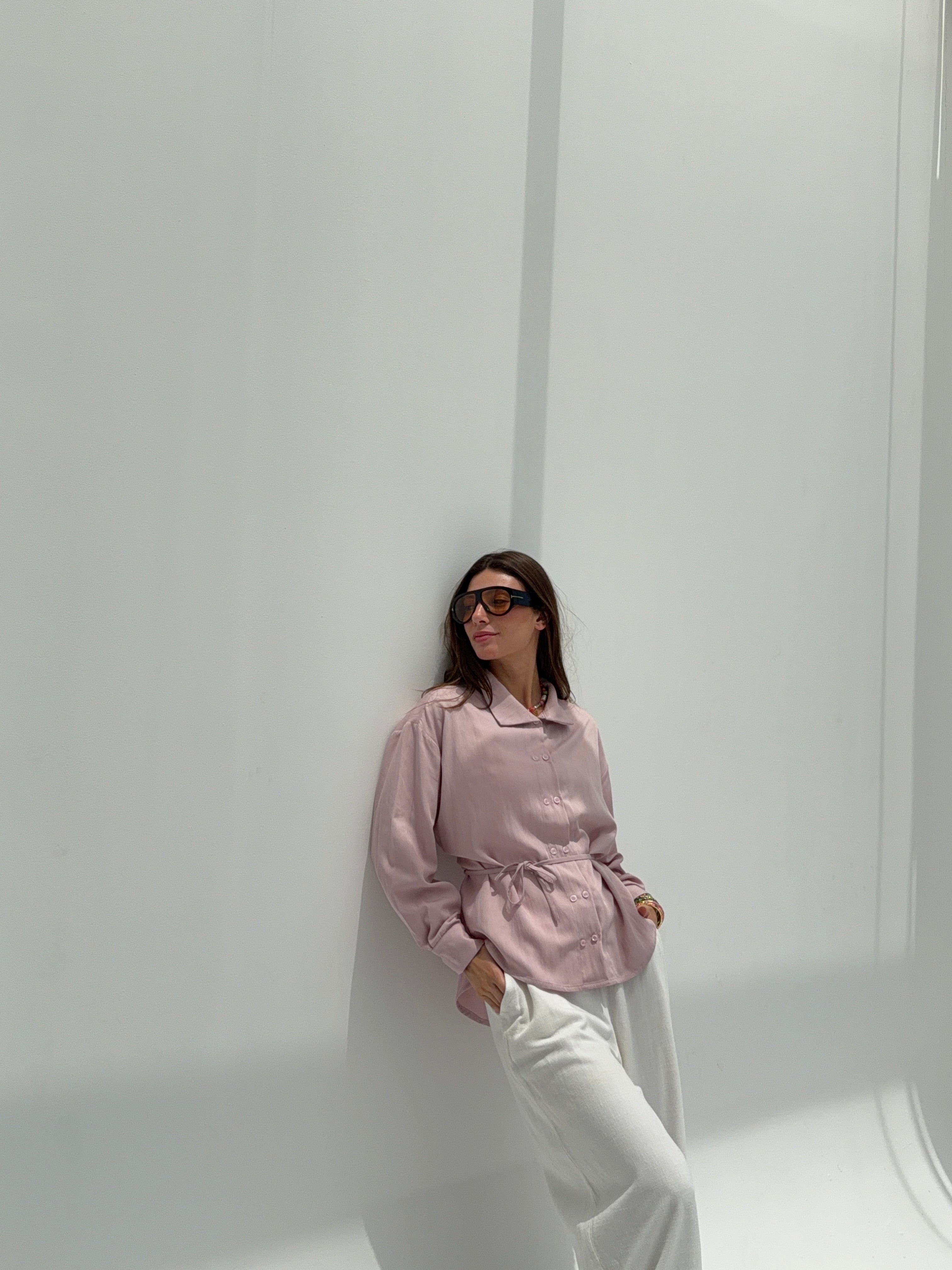 Powder pink top