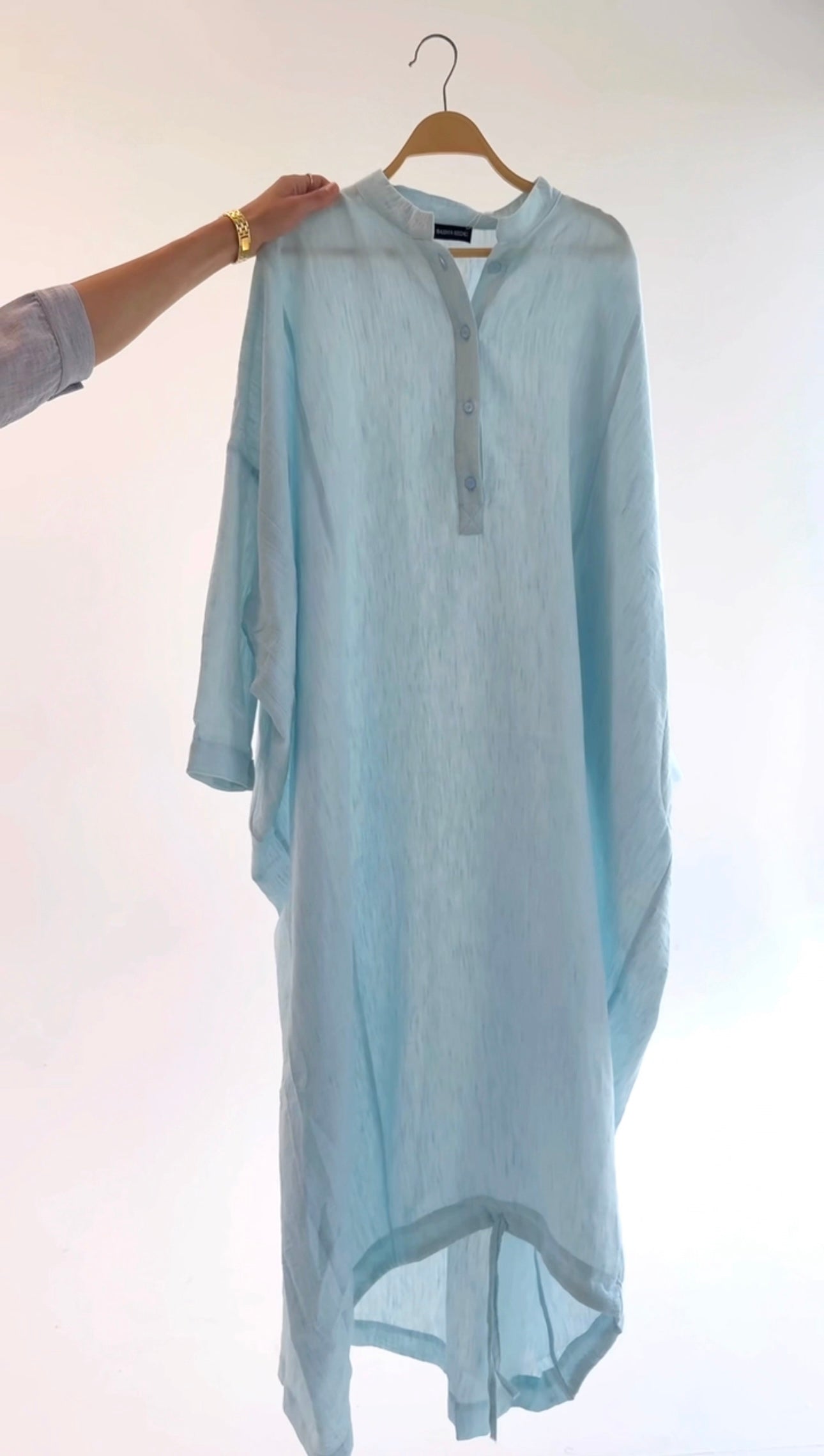 Light blue balloon dress