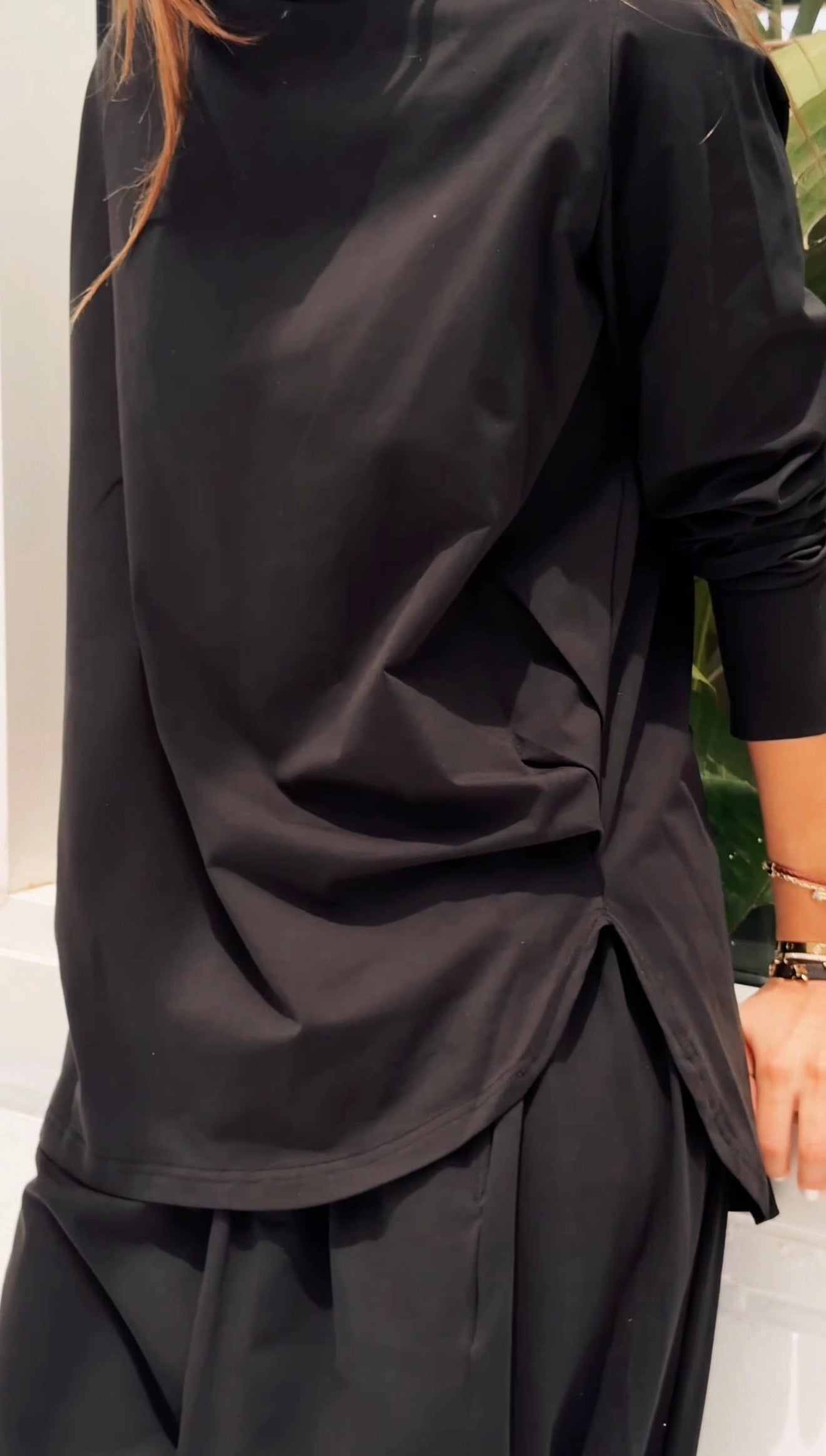 Black cotton set
