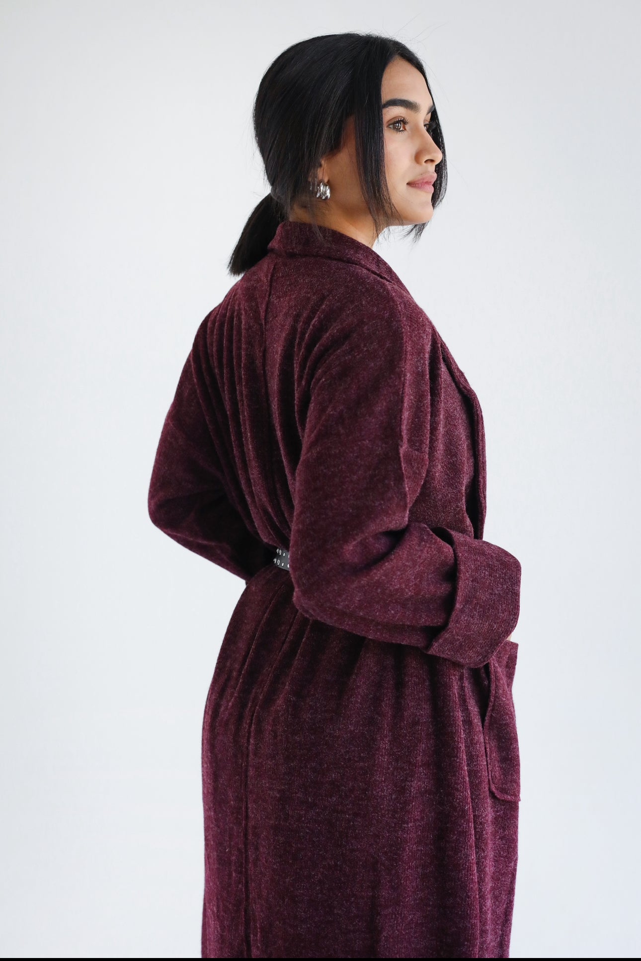 Burgundy cardigan