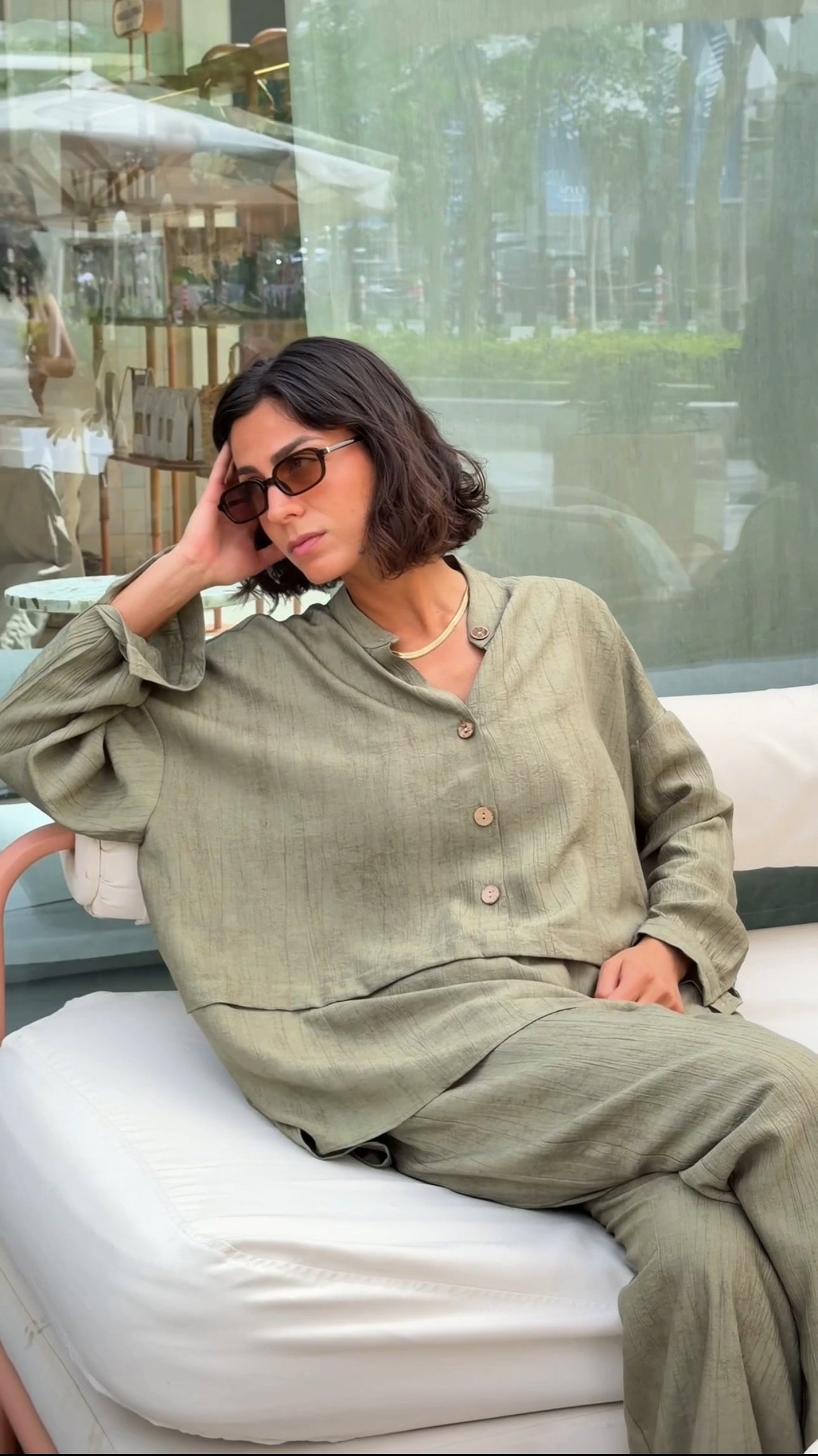Olive green set