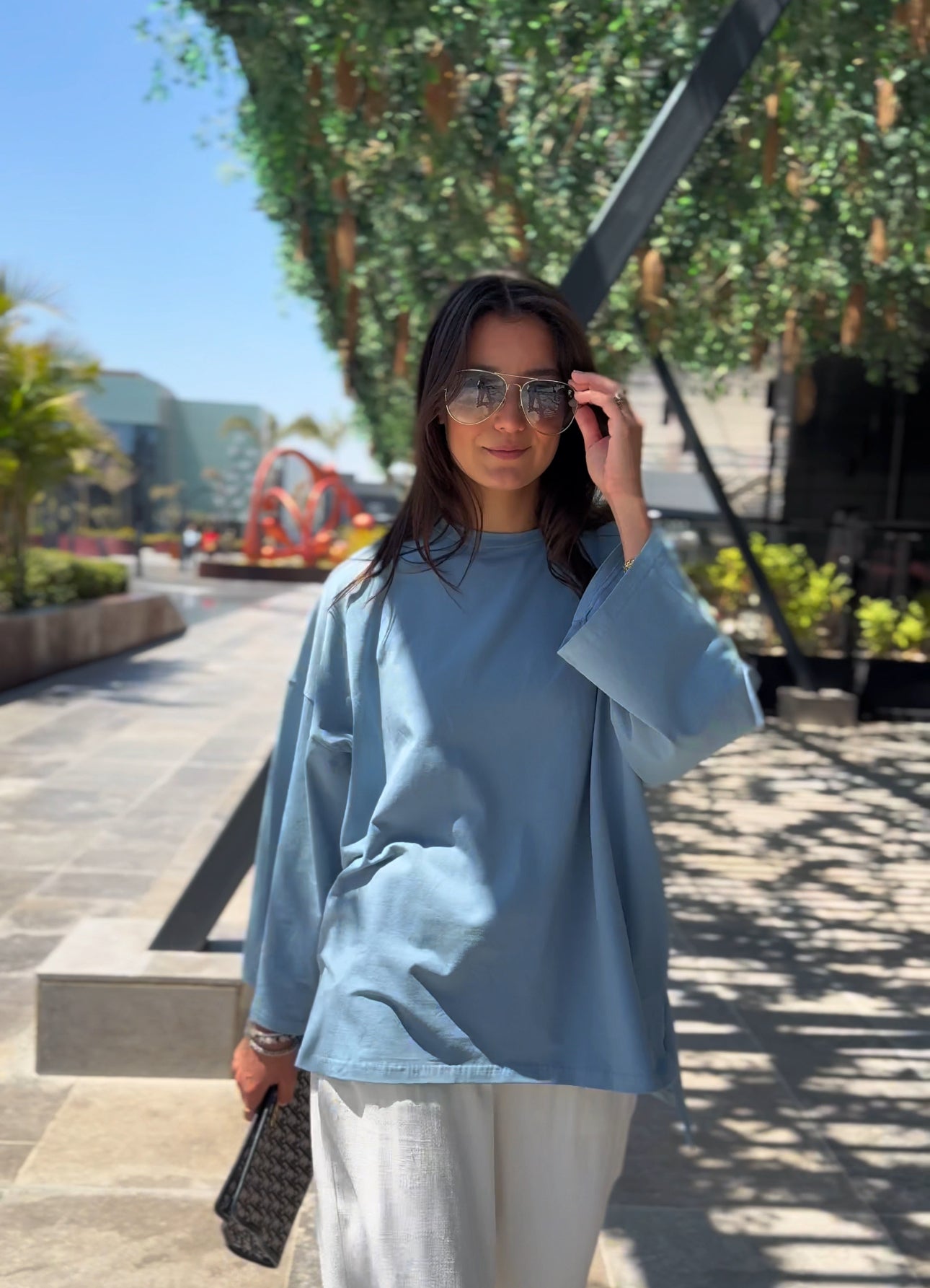 Blue basic tshirt