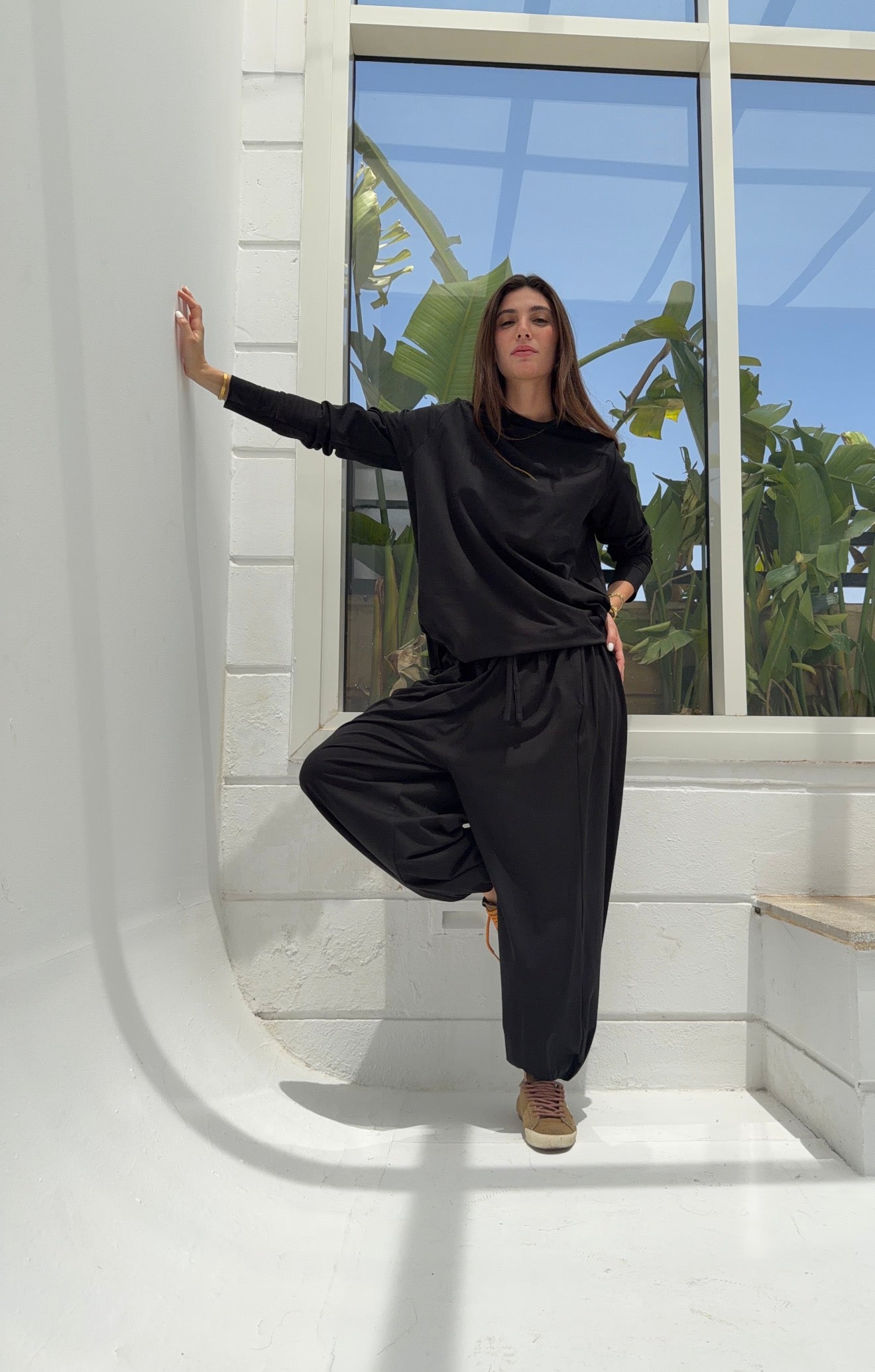 Black cotton set